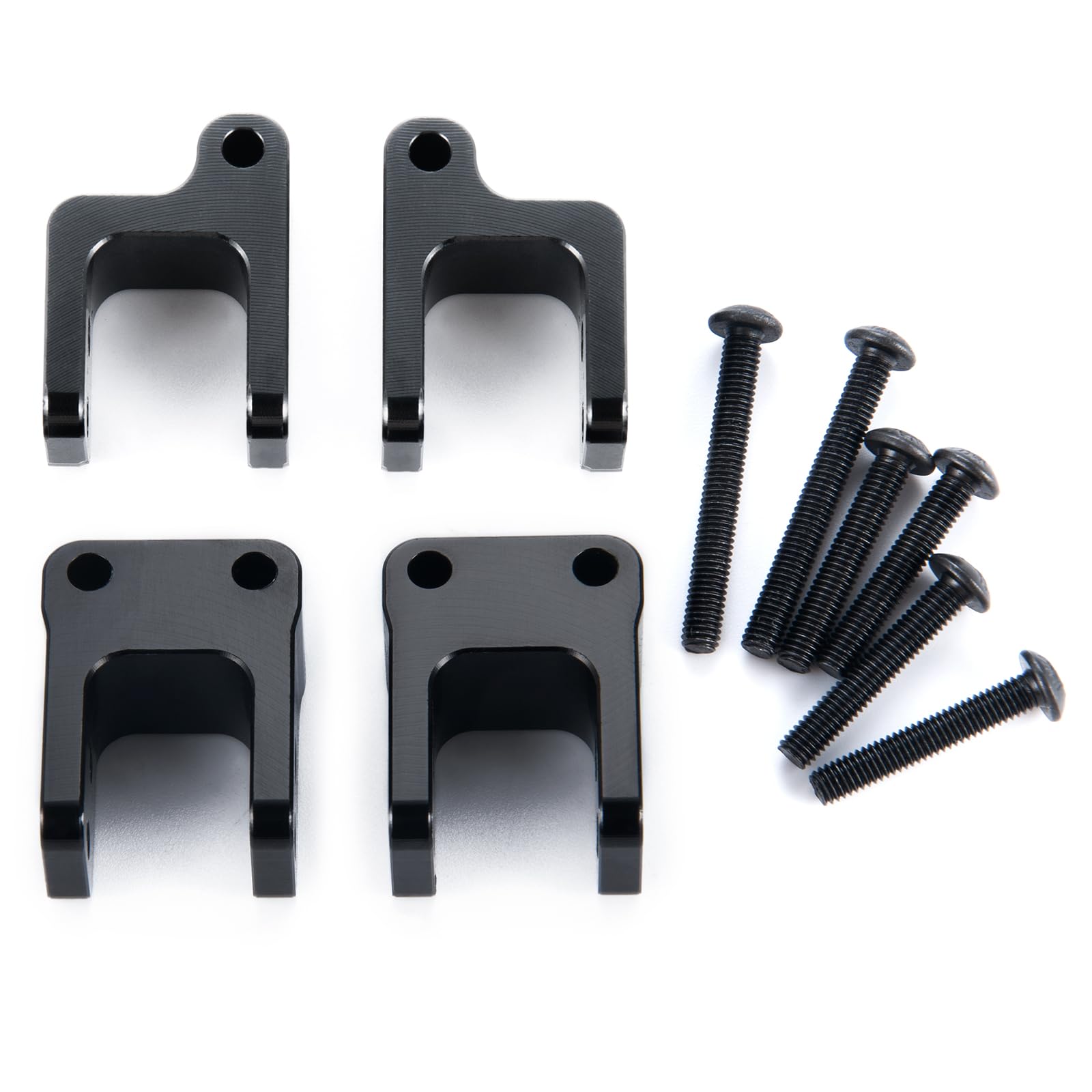 SWX 4Pcs Aluminum Shock Towers Mount RC Front & Rear Shock Mounts Height Lift Kit for 1/10 Scale TRX-4 K10 RC Crawler Car Upgrade Parts