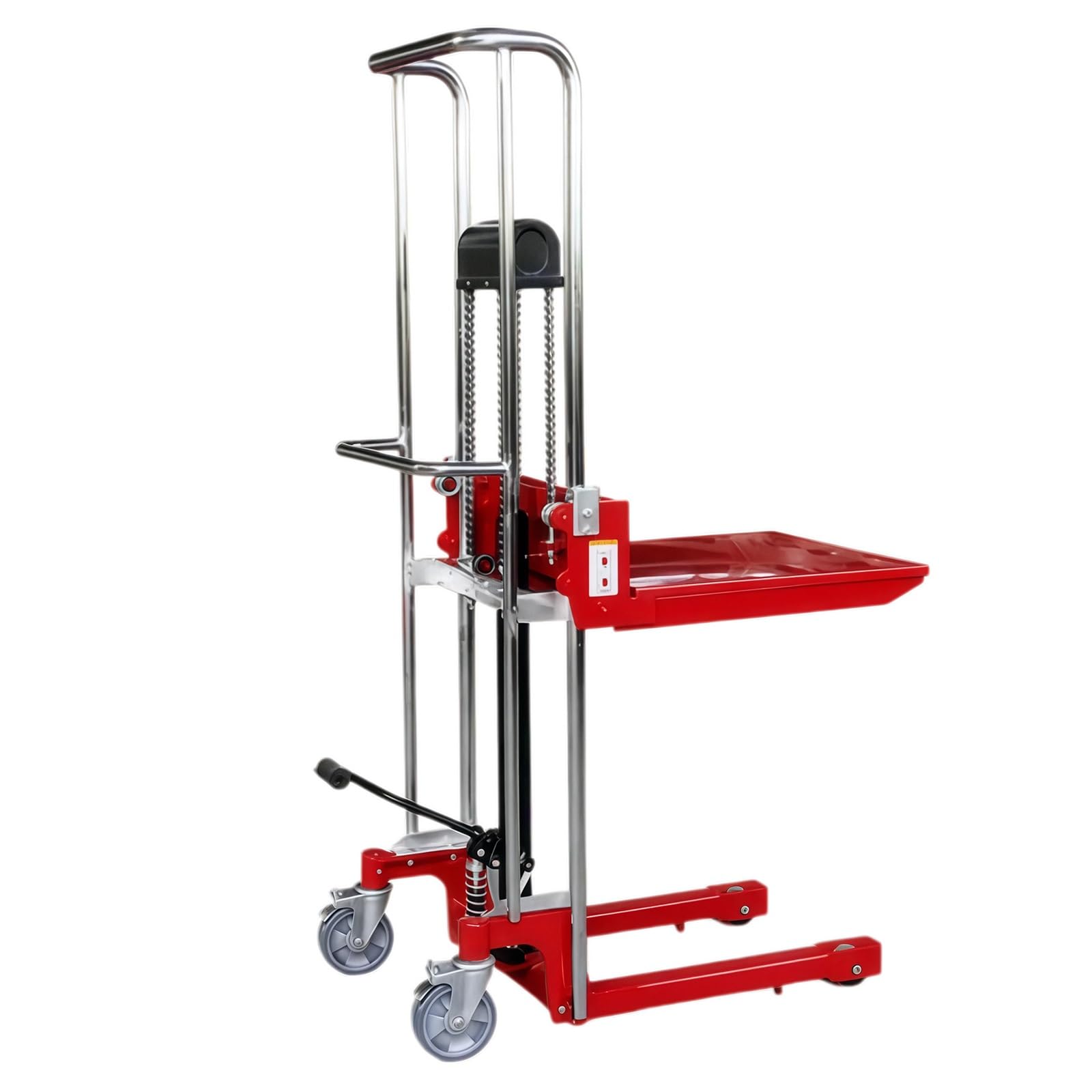 Cenz-888 pallet truck Manual Hydraulic Stacker Truck 400kg Capacity 110cm Lift with Removable Cover Plate