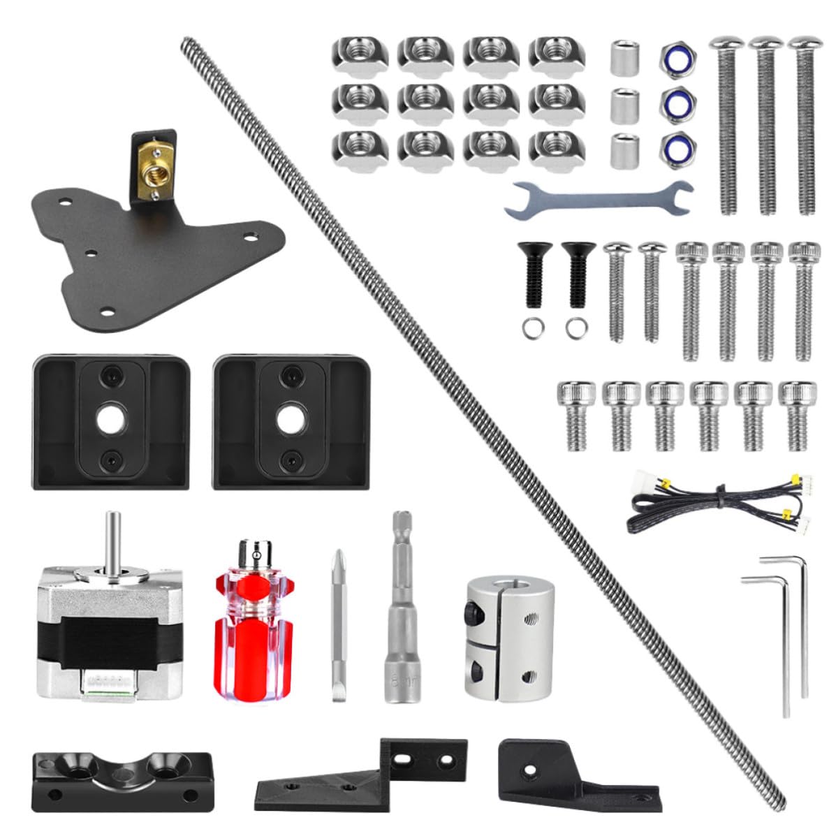 Ender 3 Dual Z-kit mit Metallspindel und Schrittmotor