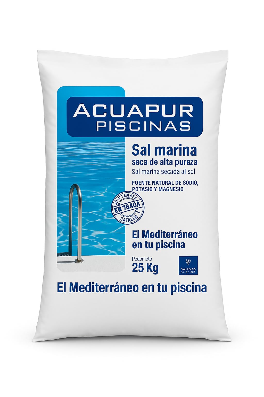 Sal para Piscinas 25 kg - Sal Piscina Cloracion Salina - Agua Clara en Piscinas, SPA y Jacuzzis (Pro)