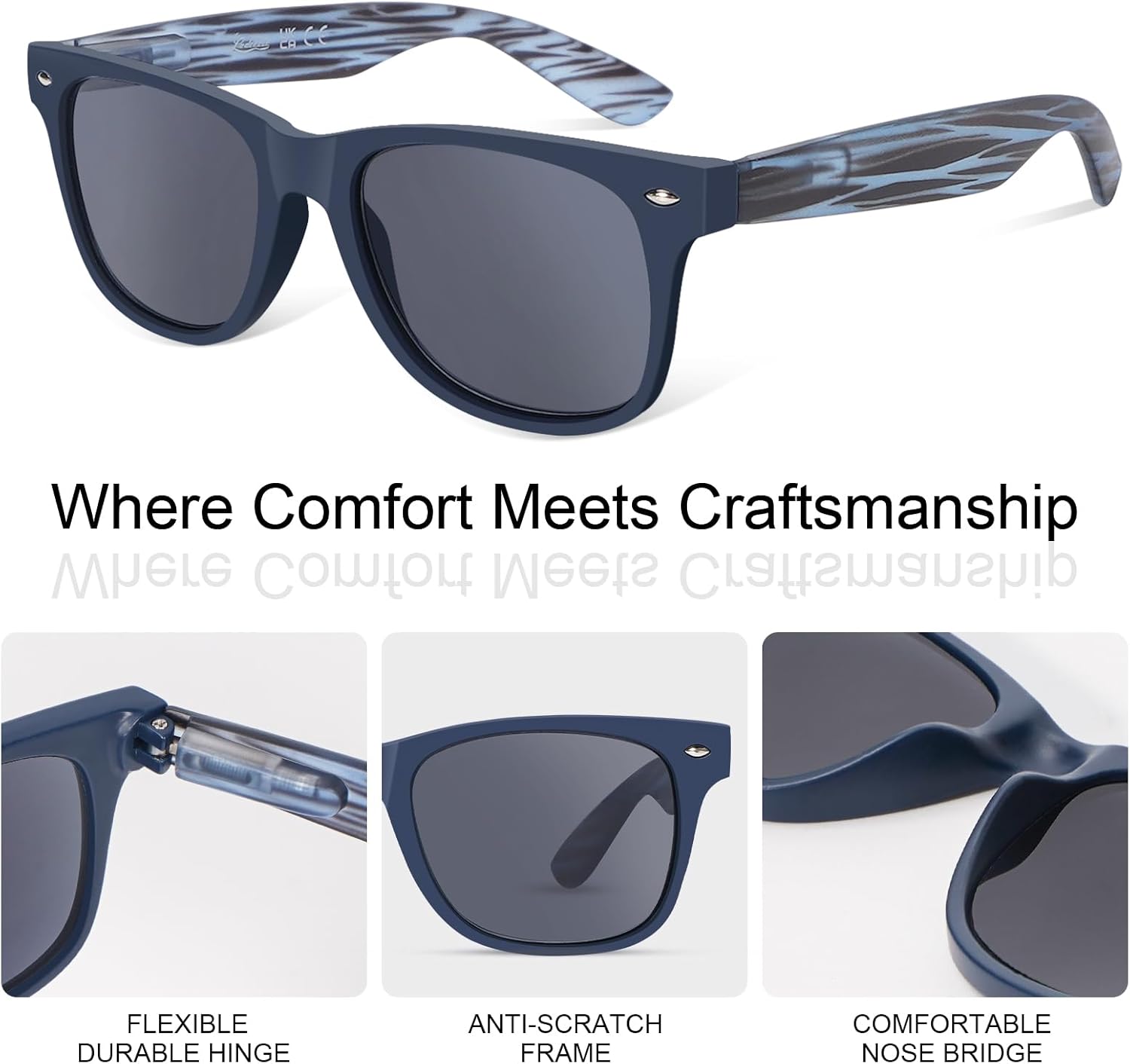 LADEESSE 3 Pack Reading Sunglasses for Women, UV400 Sun Readers Glasses Spring Hinge Outdoor Sunglasses(Not bifocal) - Image 3