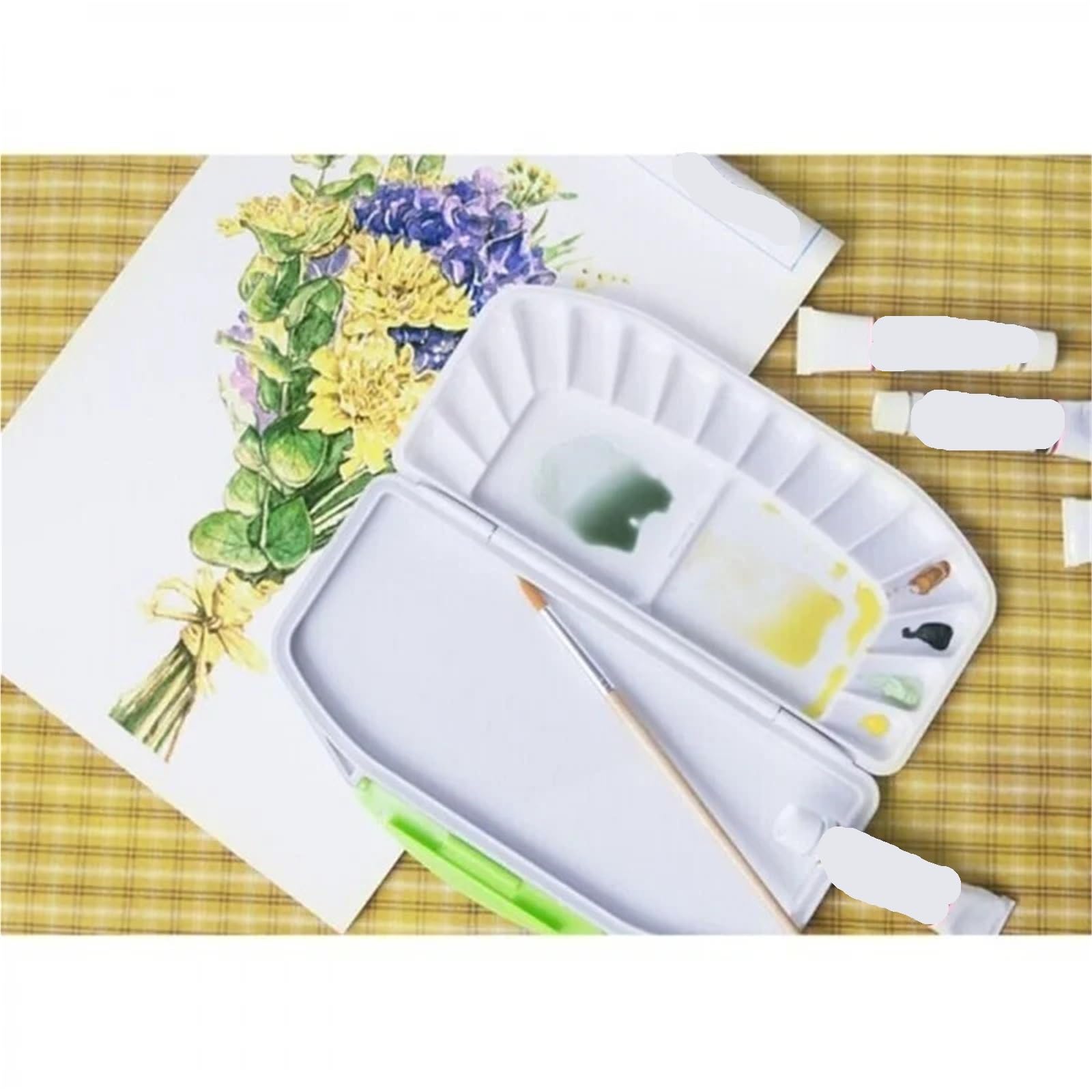 Palette D'aquarelle Pliante, Hermétique, 1 Pièce