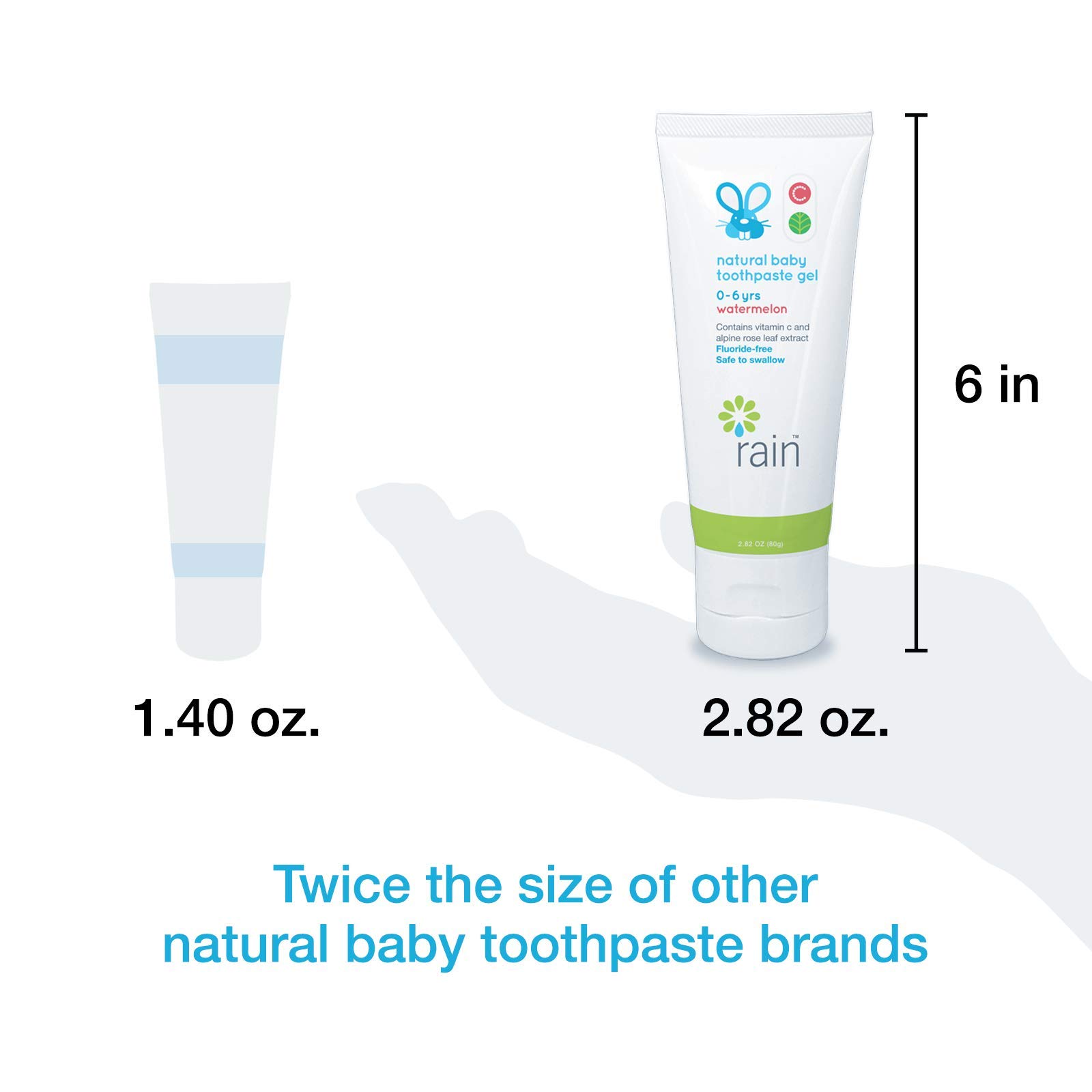 Buy Rain Natural Baby Fluoride Free Kids Toothpaste Gel Non Toxic