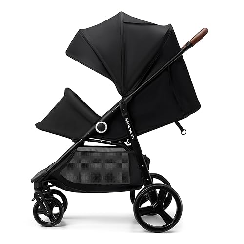 Miniatura 6 de Kinderkraft Grande Plus Kinderkraft Buggy desde el nacimiento hasta 48.5 lbs, plegable con una sola mano, posición reclinable, toldo grande con