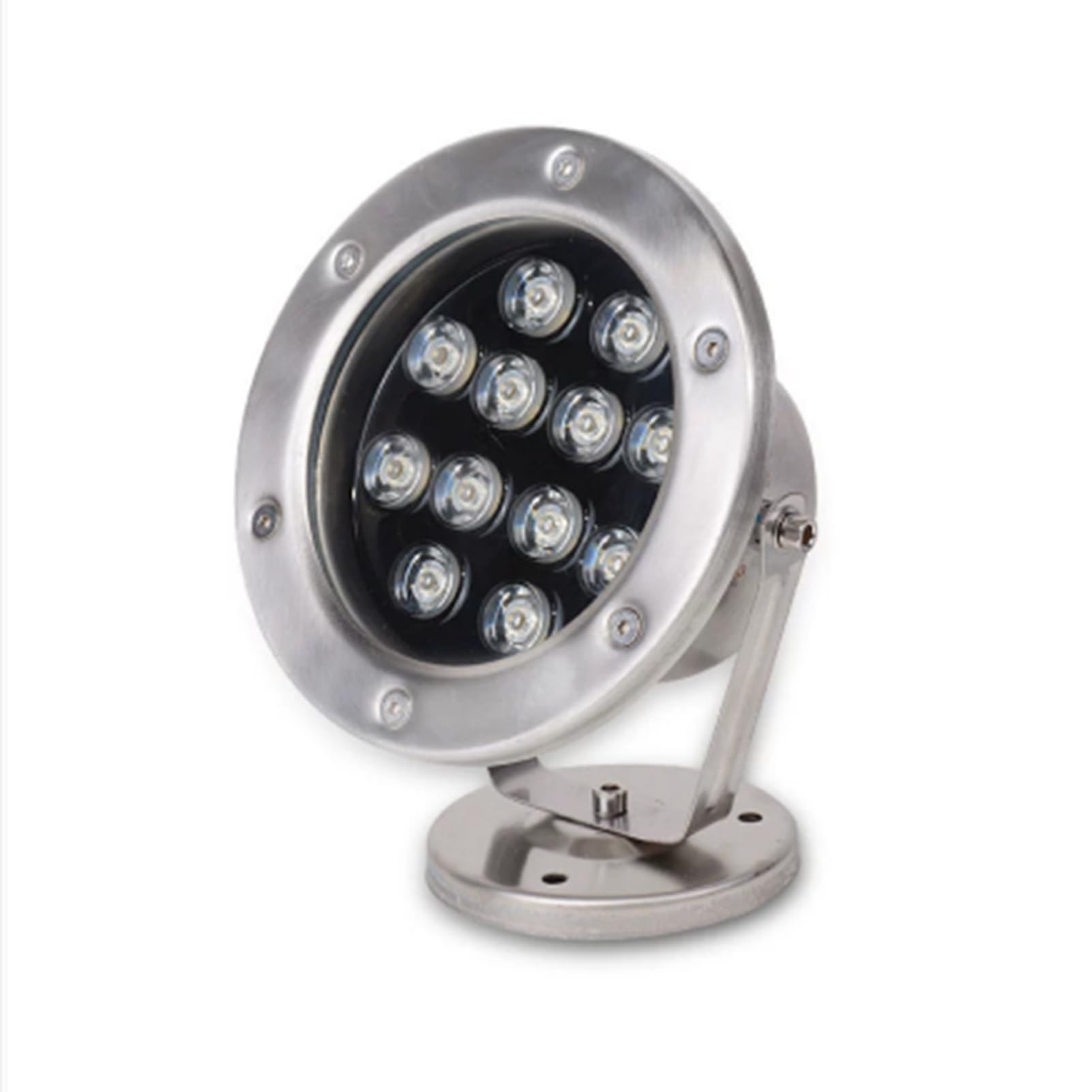 LED-Unterwasserstrahler, 24 V Gleichstrom, IP68, Unterwasserleuchte aus Edelstahl für Springbrunnen, Teiche und Schwimmbäder(Blue,15W)