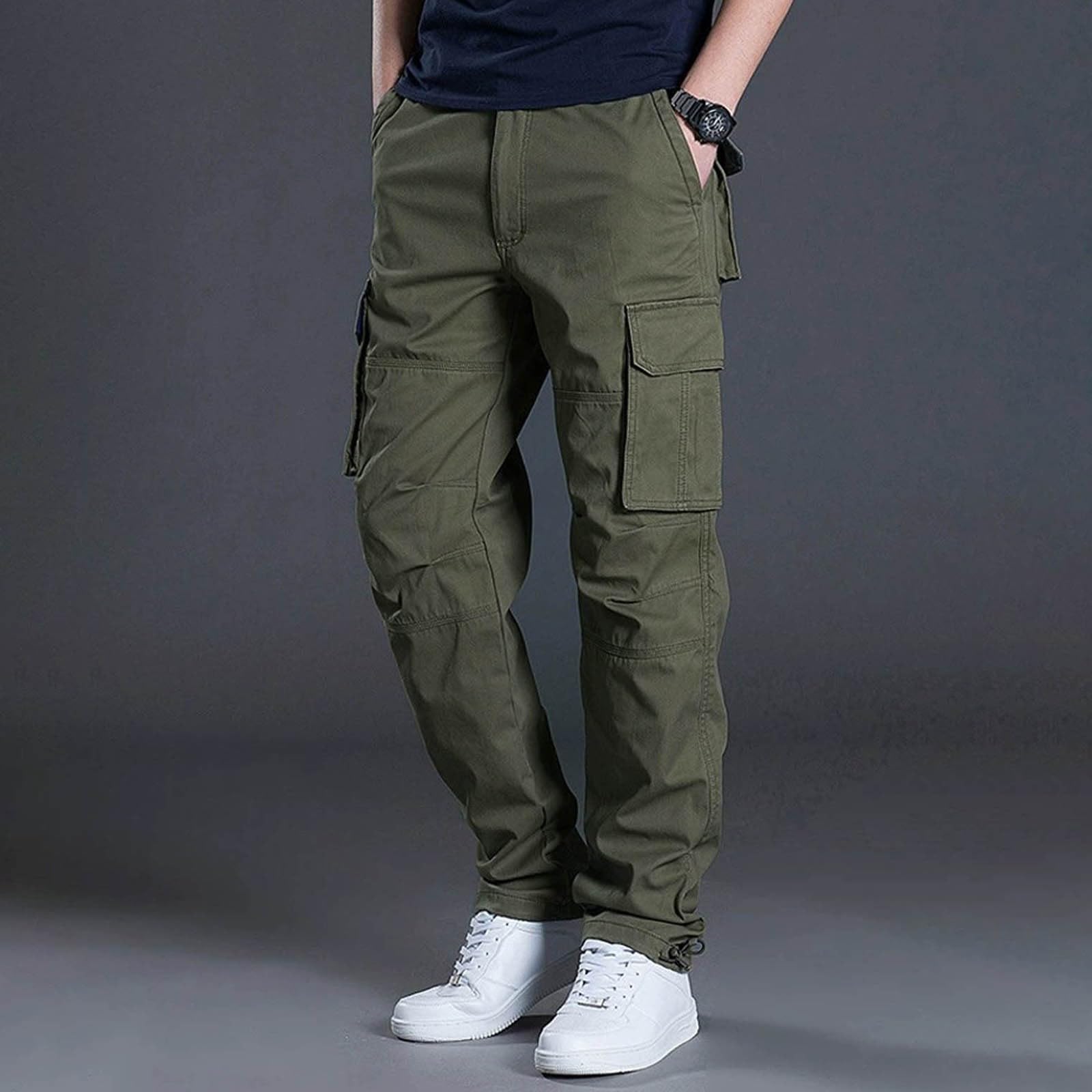 SRZYMJ Cargohose Kurz Herren Xs Herren-Jogginghosen Freizeithose Strandhose Outdoor Hosen für leicht Trainingshose 3/4 Sports & Outdoor Clothing Softshellhose Lange Hosen Trekkinghose mit Taschen