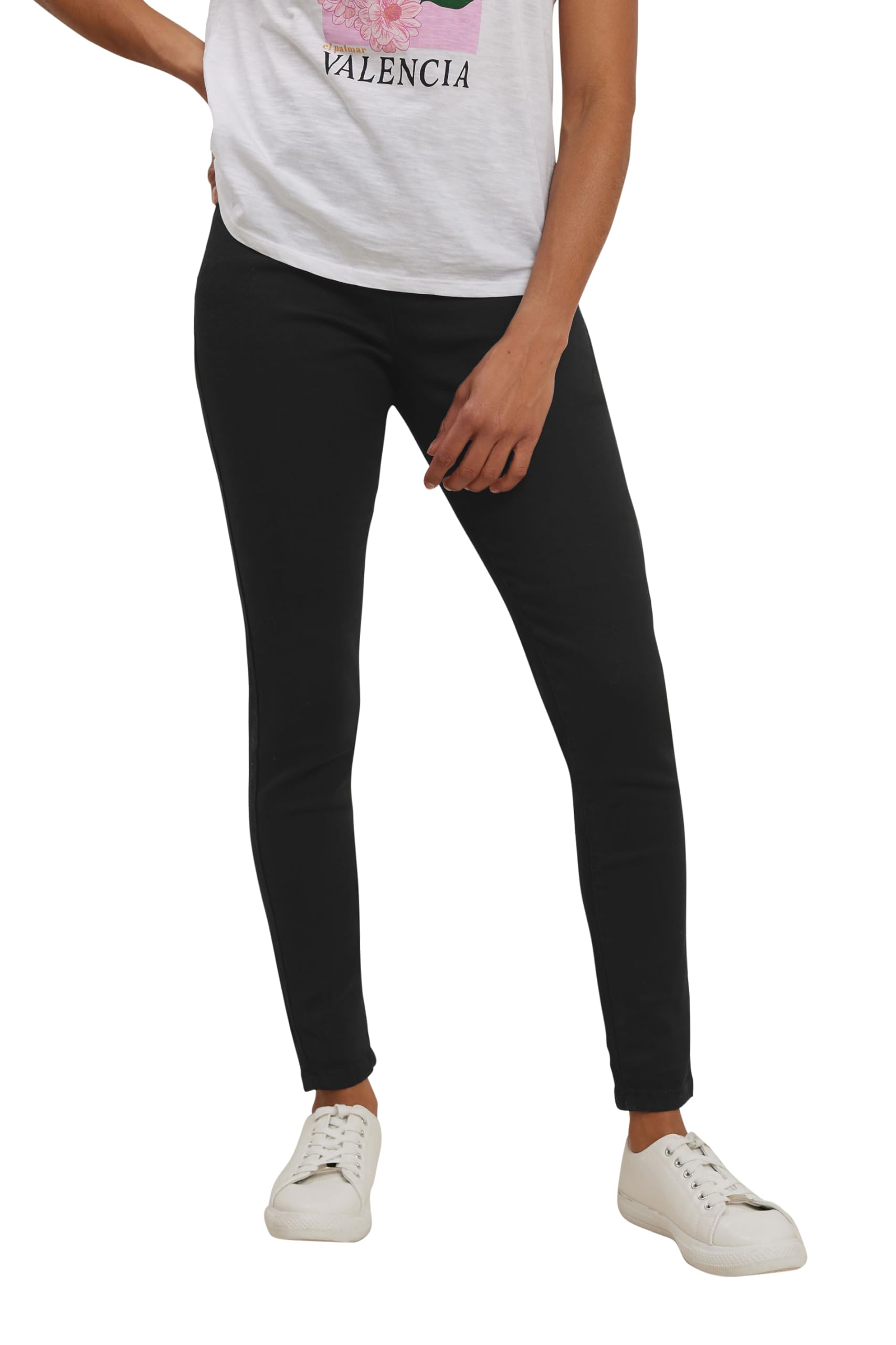 M&Co Women's Black Stretch Jeggings In | : Size 12