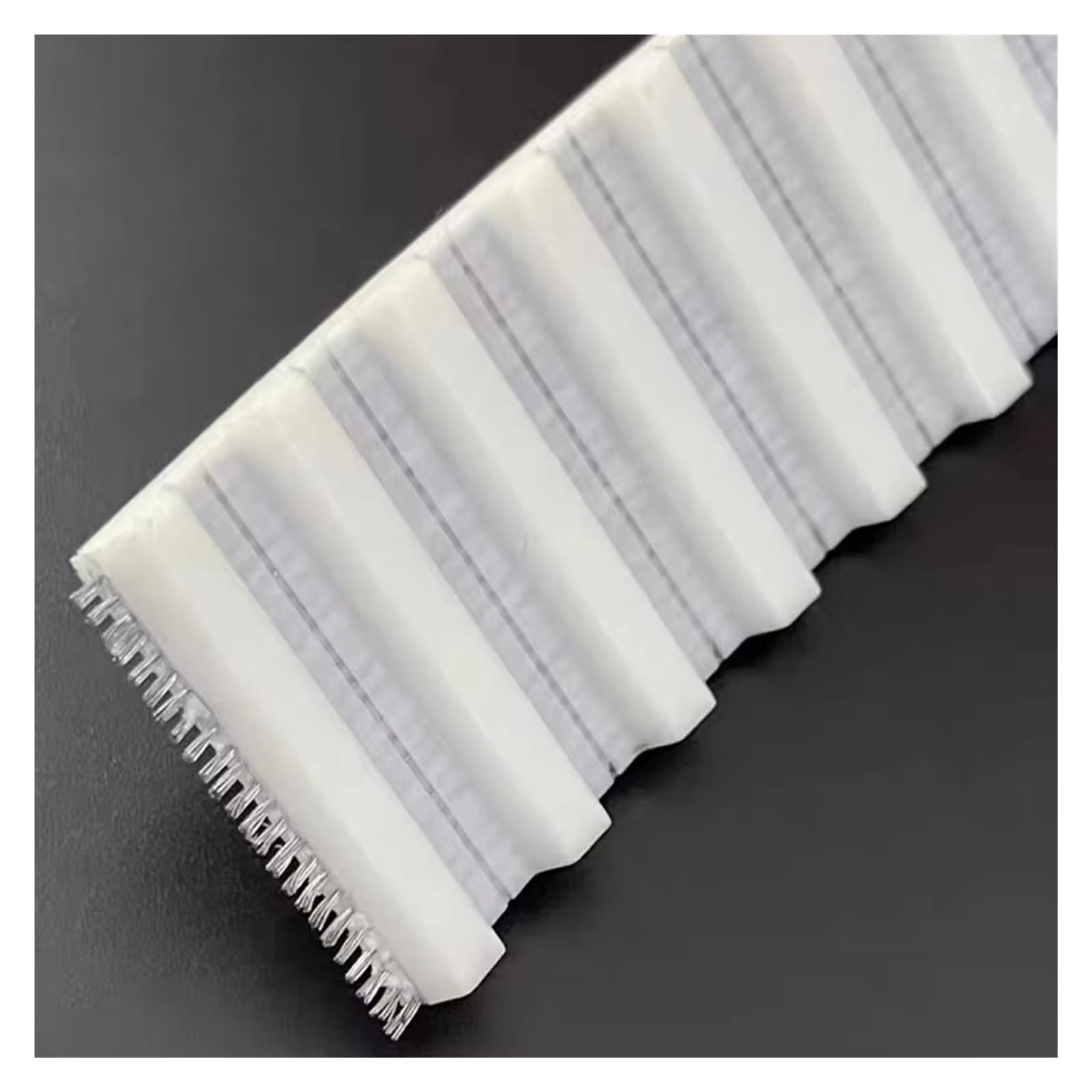 Correas transmisión Correa Abierta PU T5 Blanca Ancho: 20 mm Correa Síncrona Abierta Poliuretano T5 Correa distribución para moto