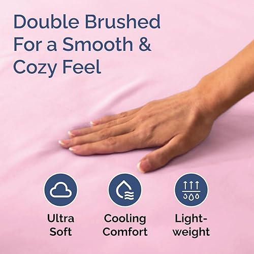 Miniatura 150 de King Fitted Bed Sheet - Bottom Single Fitted Sheet Only - Ultra-Soft Hotel Luxury Bedding w/ 8-16 Inch Deep Pockets - Breathable, Cooling & Wrinkle