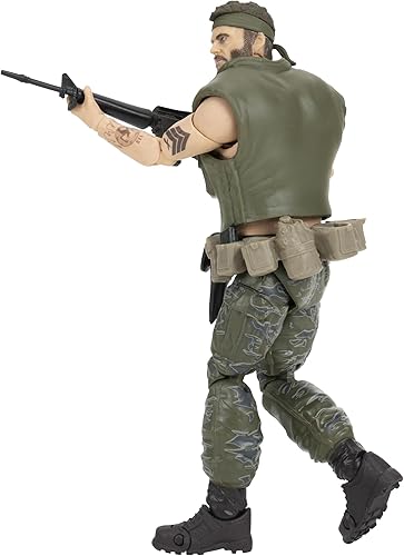 Miniatura 6 de Call of Duty Frank Woods (edición endurecida) - Figura articulada de 6.5 pulgadas con manos intercambiables y accesorios de armas