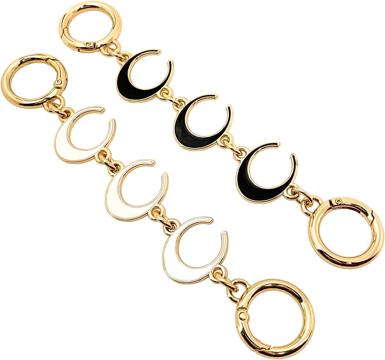 2 Pcs handbag accessories, Bag Extender Chain Strap Moon Shape Bag