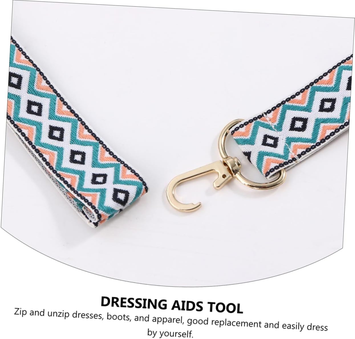 2pcs Dress Zipper Pulls Helper for Elderly Disabled Pregnant Women Adults and Boy Girl Zipper Pulling Strap Assistant Tool