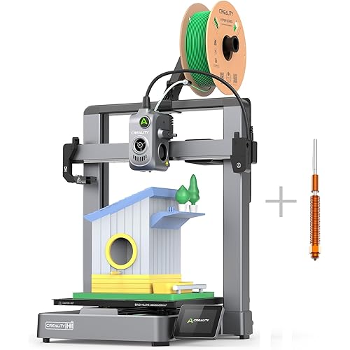 Creality Hi(A) 3D Printer, Multi Color 3D Printer (Needs CFS), 500mm/s High Speed Auto-Leveling Automatic Filament Reading Clog-Free Extruder, Build Volume 260×260×300 mm