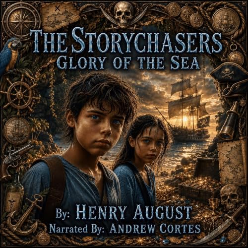 Diseño de la portada del título The Storychasers