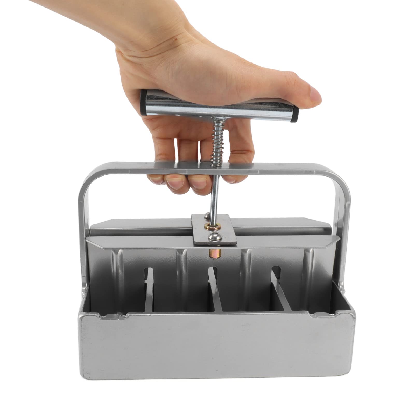 Moule à Terreau Manuel à 8 Alvéoles, Bloc de Terreau carré de 4 Cm avec Poignée Ergonomique Antidérapante pour Semis et Jardinage Intérieur et Extérieur
