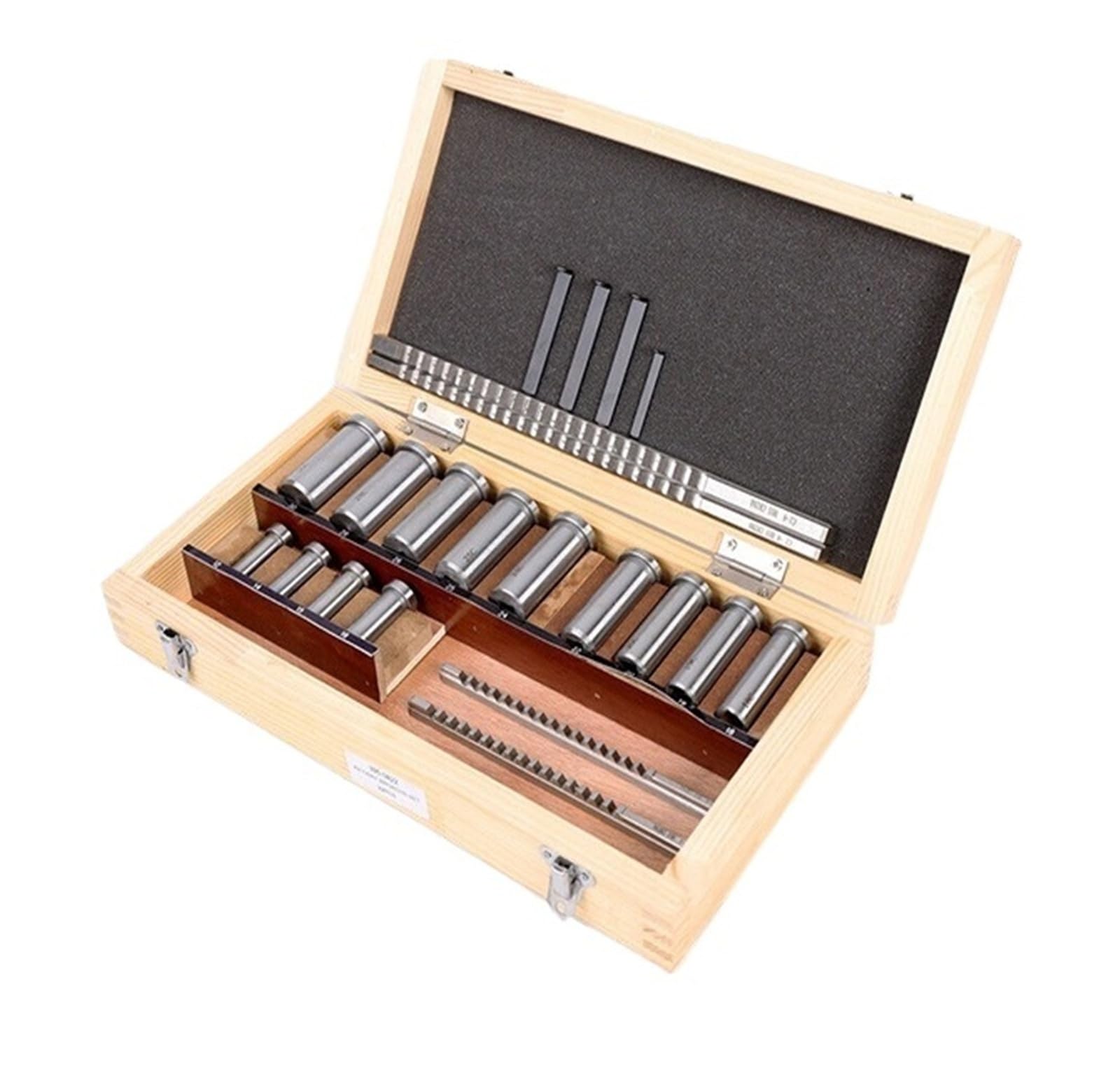 Juego de 22 Brocas HSS para chaveteros, Herramientas de Corte métricas para máquinas CNC, Corte de precisión, Aplicaciones industriales duraderas y eficientes.