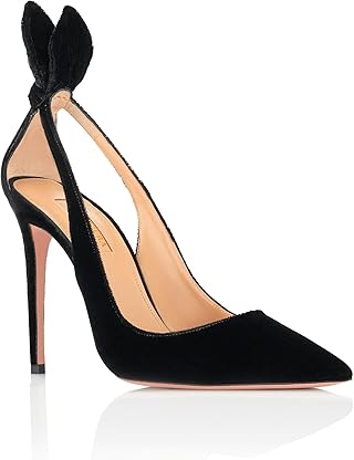 Amazon.com: Aquazzura Women's 85mm Bow Tie Pumps, Black, 4