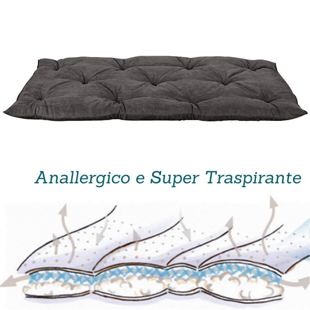 evergreenweb – Cama para perros 45 x 65 cm de tamaño pequeño, Relleno de Lazo Water Foam efecto pluma Suave lavable, caseta de interiores con cojín desenfundable, colchón para animales Domésticos, Rex