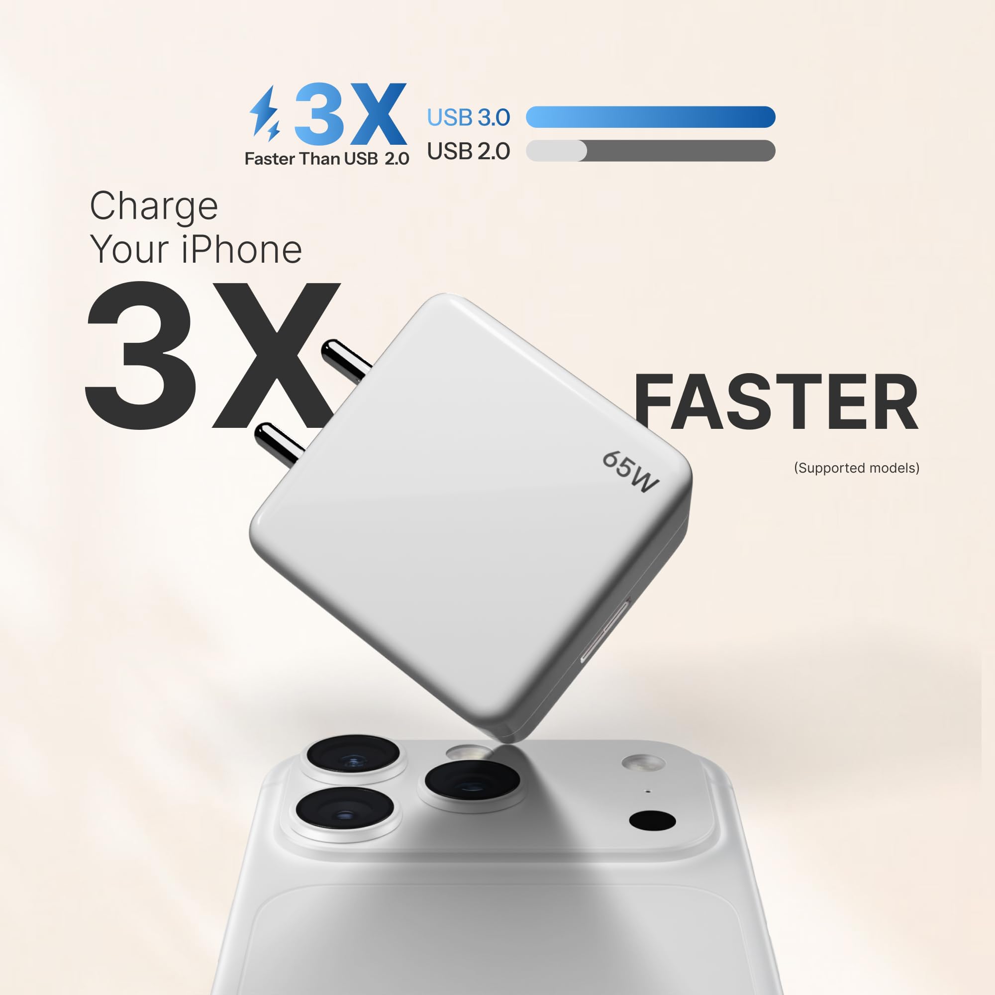 65W Fast Charger Adapter & USB-A to Type C Cable Combo, Compatible with OnePlus, Realme, Xiaomi, Redmi, Oppo, Vivo & Other Smartphones, Type C Charger Supports Dash, Warp, Vooc, SuperVooc by AILKIN — Amazon image 5