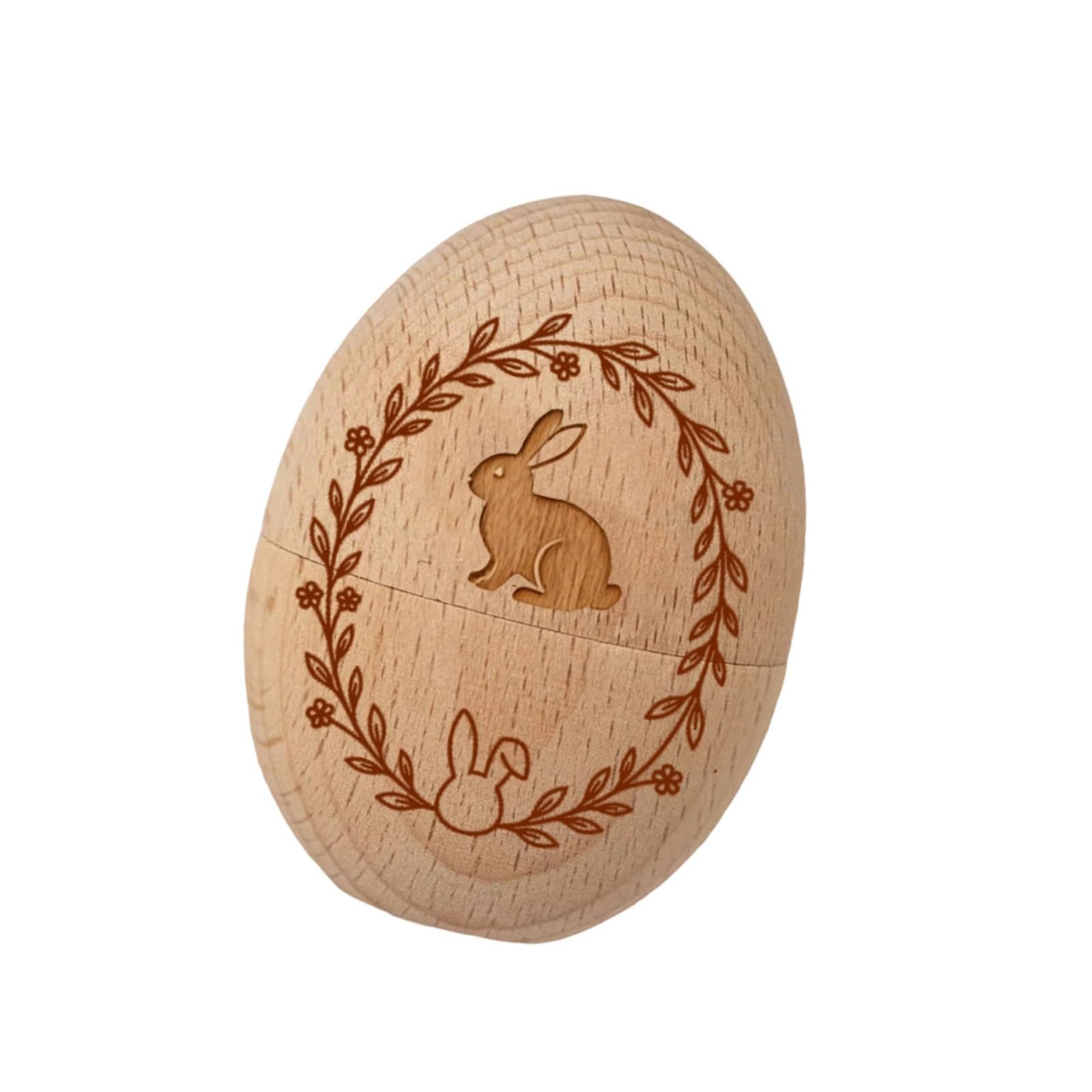 JDNH Wood Empty Easter Eggs Fillable Easters Eggs for Easter Hunt,Filling Treats,Basket