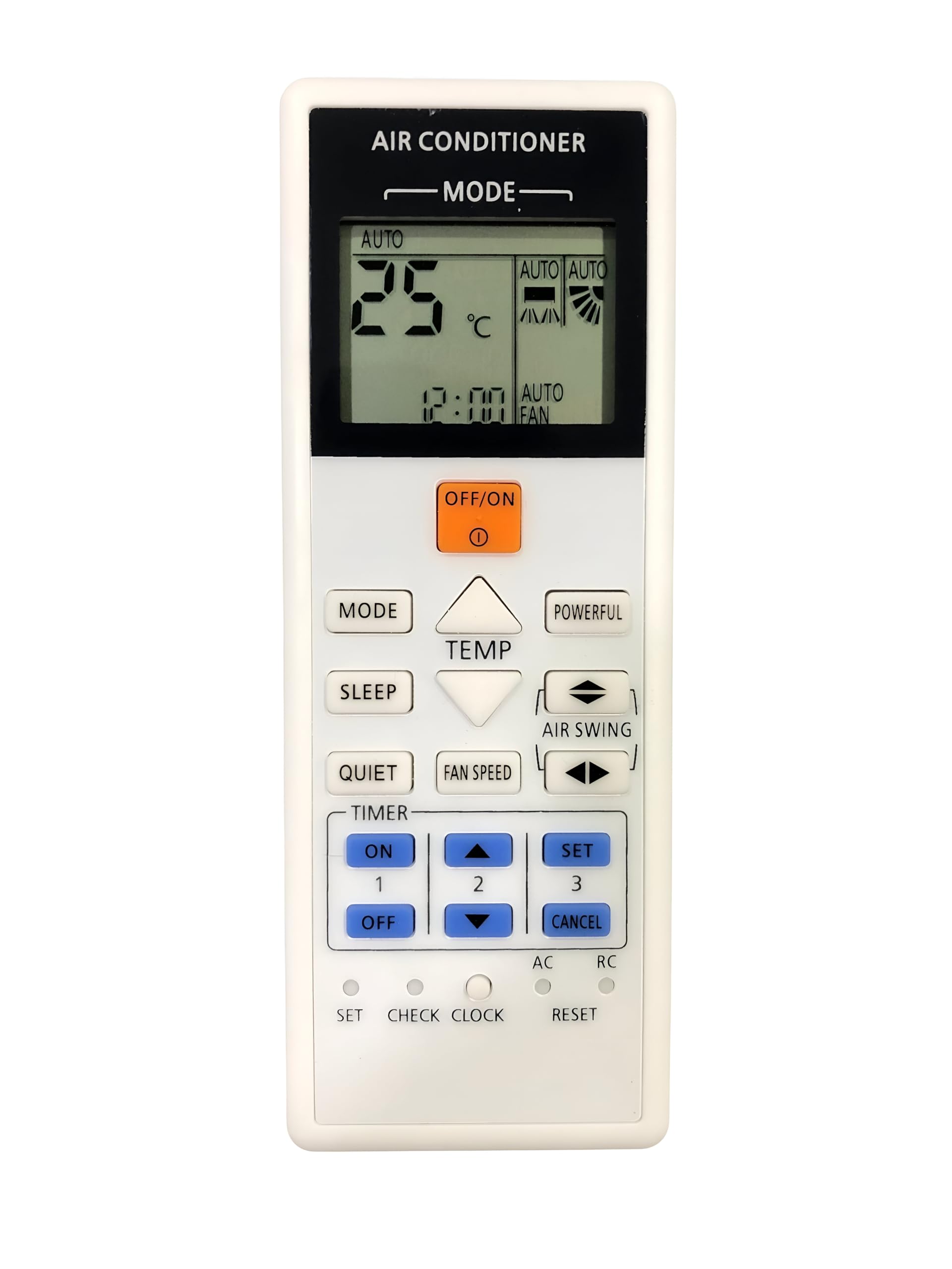 Upix AC Remote No. 157B (No Backlight), Compatible/Replacement for Panasonic AC Remote Control (Exactly Same Remote Will Only Work)
