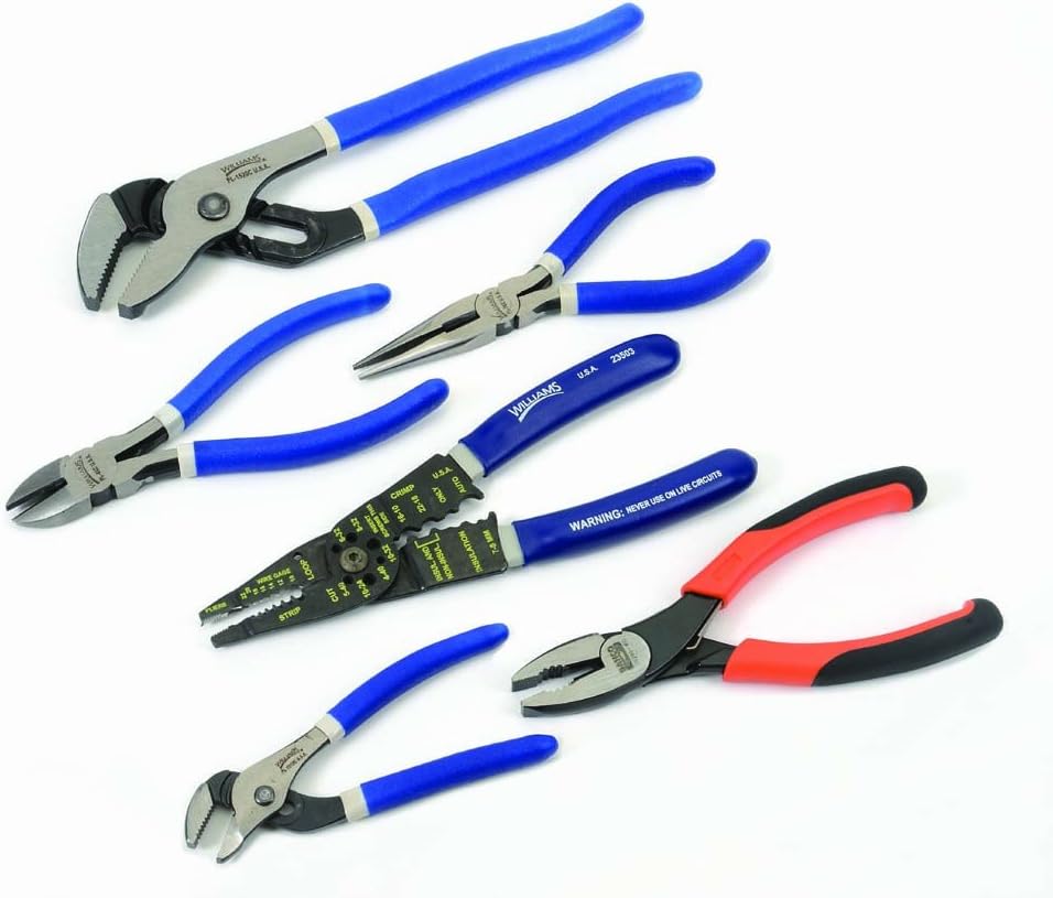 Williams PLS-6A 6 Piece General Service Pliers Set