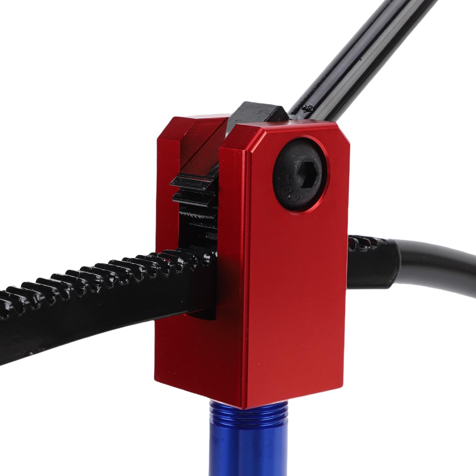 Luqeeg Outils pour Changer Les Pneus de Moto Tout-Terrain Kit de Changement de Pneus avec Système D'engrenage Puissant pour Simplifier L'installation Tiges de Support Multiples