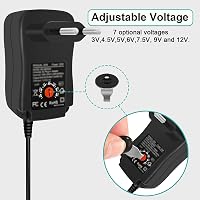 cshare Univerzális Hálózati Adapter 30W - 3V-12V Állítható Feszültség, 8 DC Csatlakozó, 5V USB Port - LED Szalag, Router, CCTV Kamera, TV Bo 2