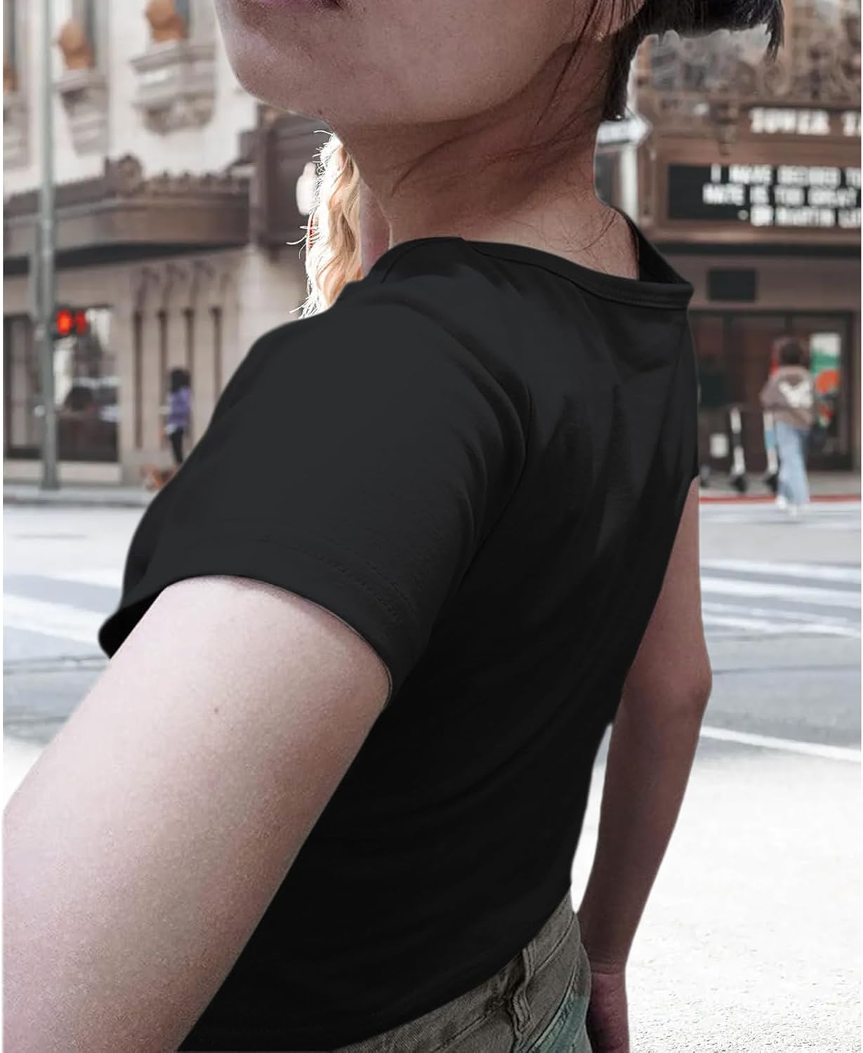 Star Graphic Baby Tees Crop Tops for Women Y2k Grunge Aesthetic Shirt Sexy Cropped Tshirt Short Sleeve for Teens - Image 4