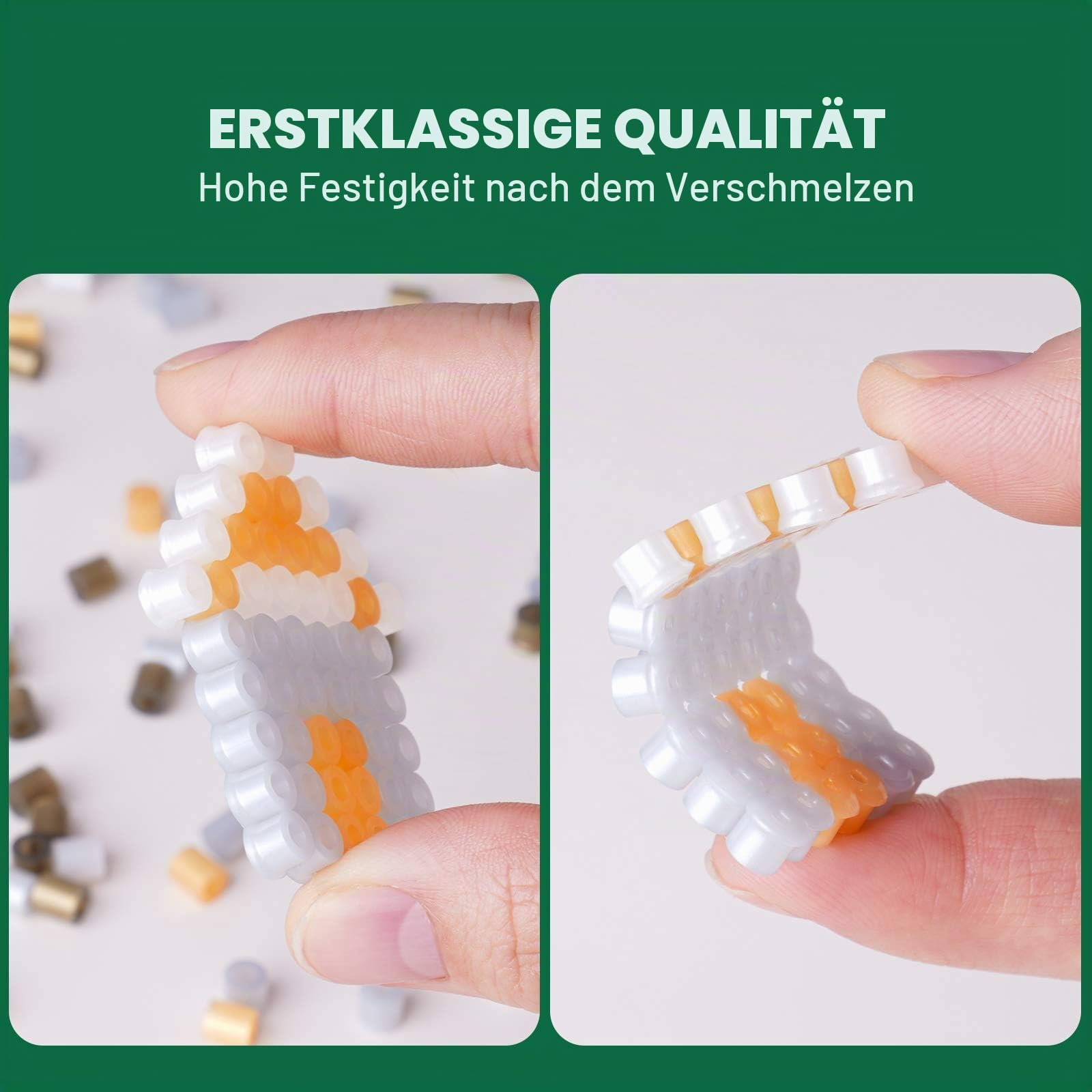 Tomorotec 36000 Stück 5 mm Bügelperlen Set, 45 Farben, Kinder DIY Bastelset