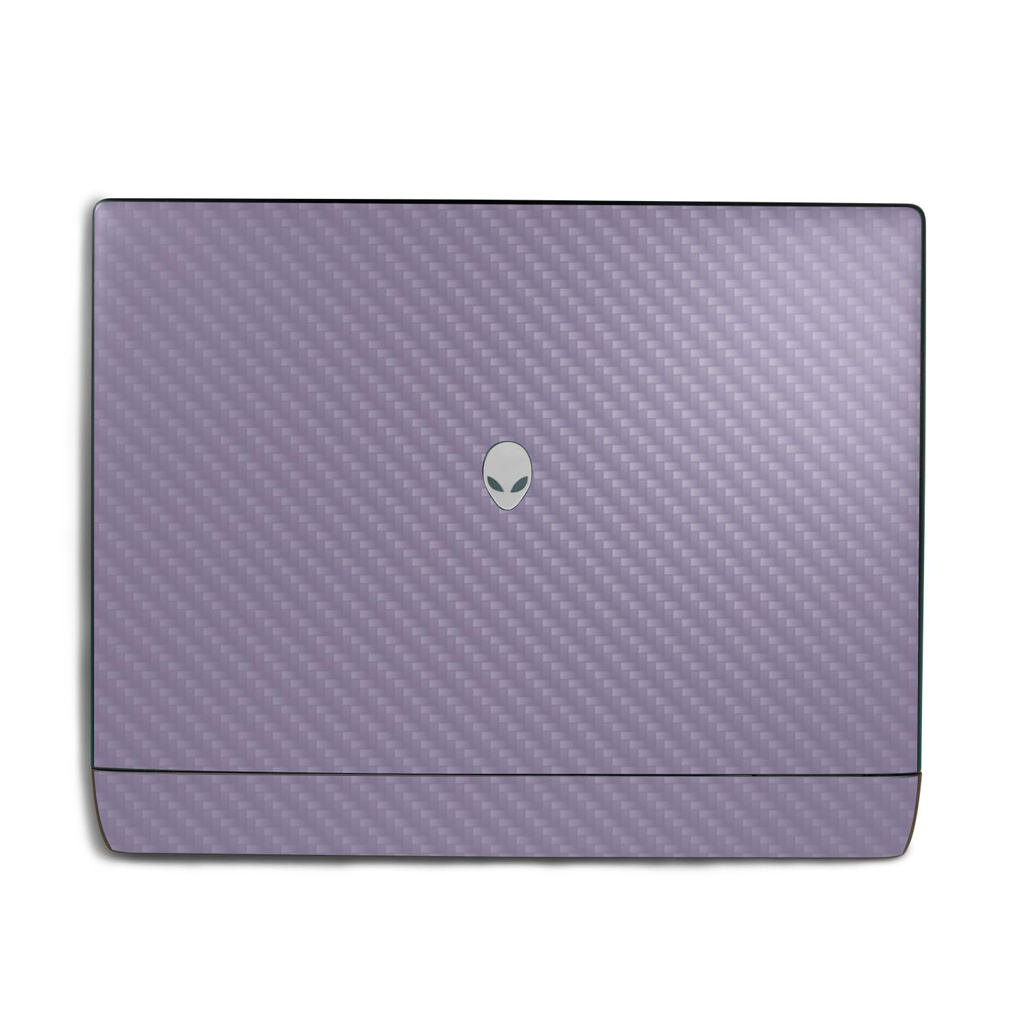 Carbon Fiber Laptop Skin Compatible with Alienware 18 Area-51 (2025) - Solid Lavender - Premium 3M Vinyl Protective Wrap Decal Cover - Easy to Apply | Crafted in The USA by MightySkins