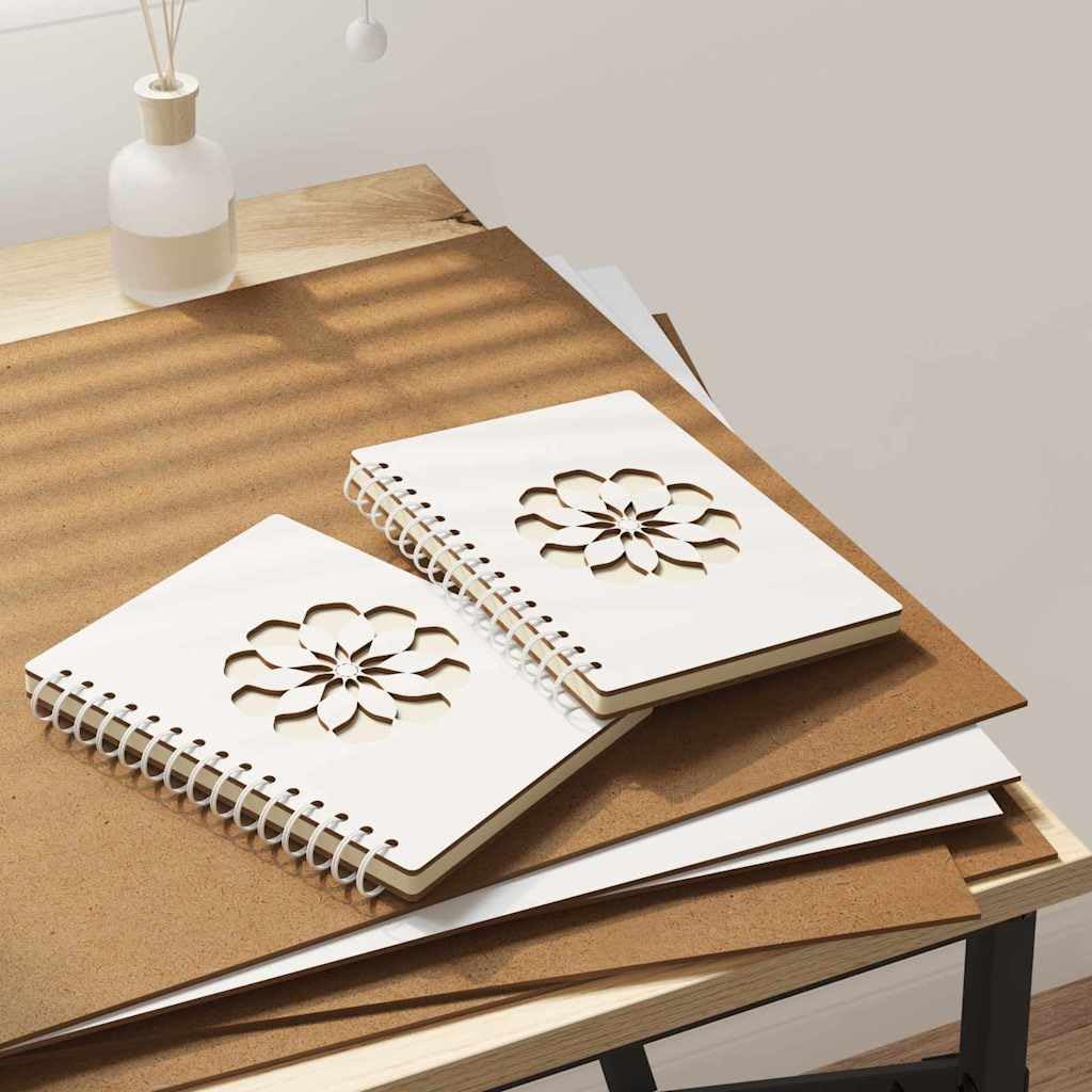 Dekoplatten 12 pcs Weiß 40 x 60 x 0.27 cm Holzwerkstoff | Glatte Oberfläche, leicht schneidbar, vielseitig für Bastelprojekte, pflegeleicht mit feuchtem Tuch