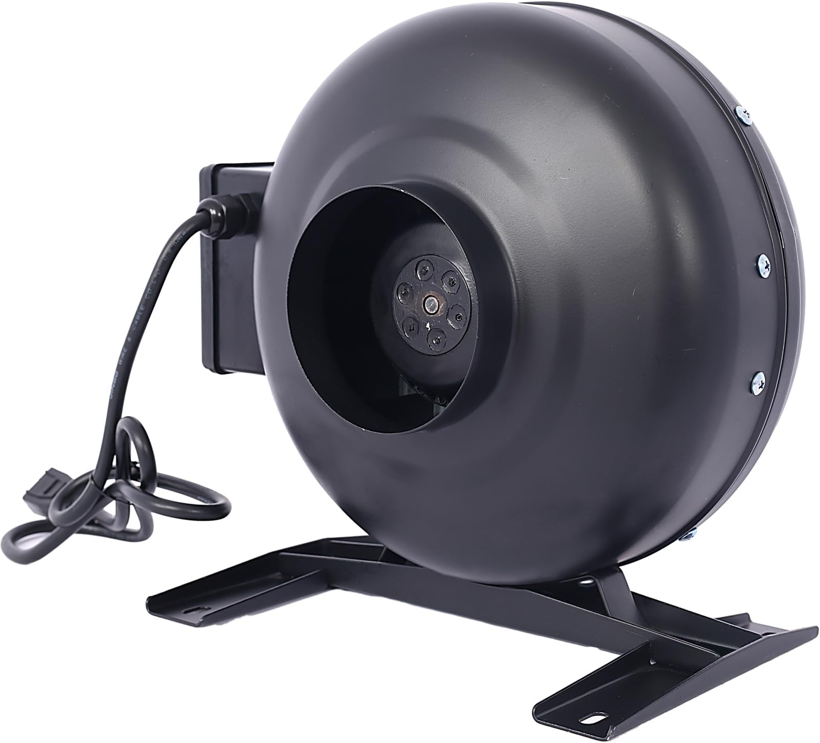 4-Inch 316 CFM Inline Duct Fan: High-Performance Vent Blower with Steel Construction - Air Circulation for Hydroponics Basements & Kitchens - Low Noise 47dB & Easy Installation