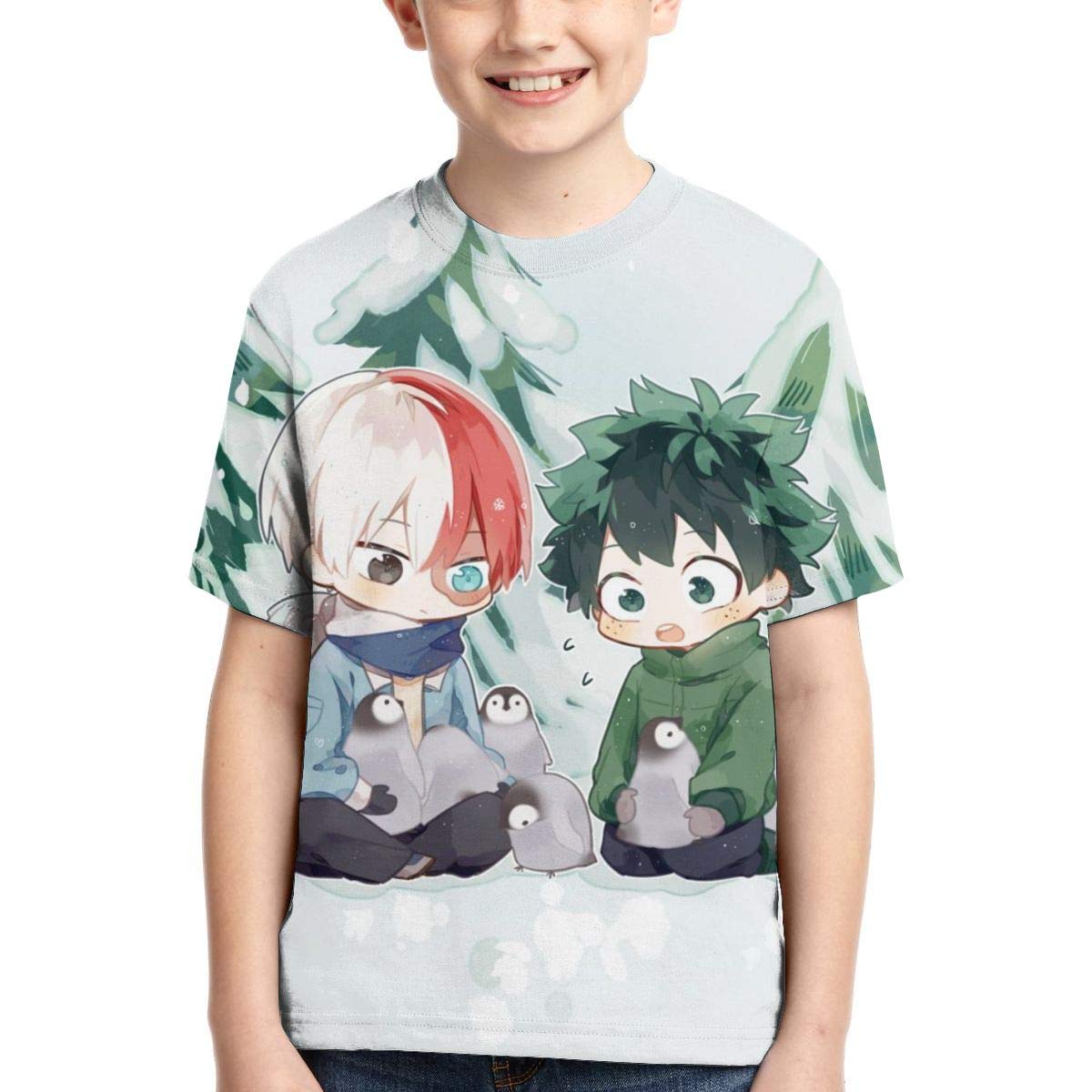 Kids Grils Boys' 3D Graphic Printed T-Shirt Crewneck T Shirts Short Sleeve Tee