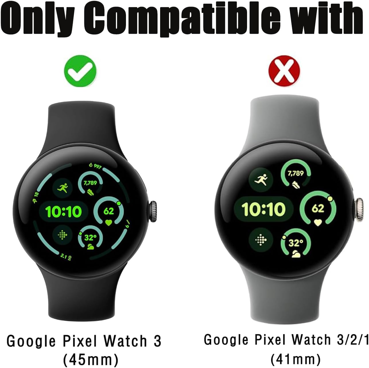 6 Pack Anti-Scratch Film for Google Pixel Watch 4 45mm Screen Protector, TPU Flexible Film, HD Clear Screen Protector Compatible for Google Pixel Watch 4/3 45mm Smartwatch