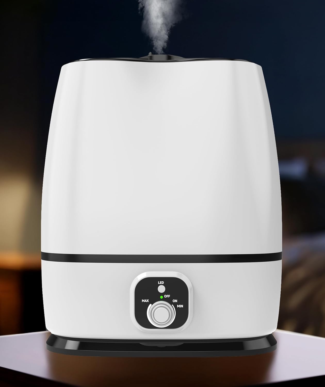 Everlasting Comfort 6L Humidifier Large Room, High Mist Output 50+ HR Runtime Ultrasonic Humidifiers for Bedroom, Easy to Use & Clean for Home, Baby Humidifier, Plants, Congestion, Indoor B. Bottom fill - Image 1 of 9