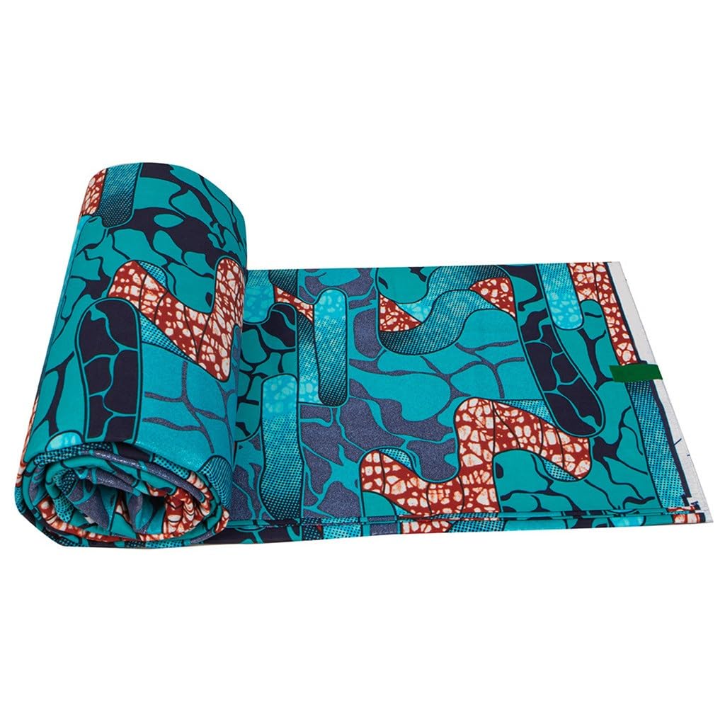 Tessuto batik nazionale africano con stampa a caldo Tessuto in cotone bifacciale Ankara Panno in cera di sabbia dorata