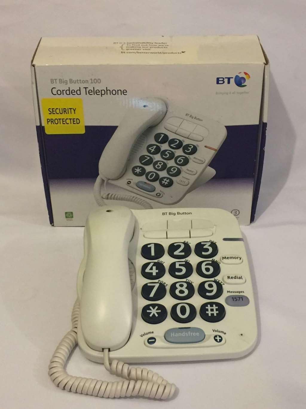 BT Big Button 100 Telephone (White) Amazon.co.uk Health & Personal Care