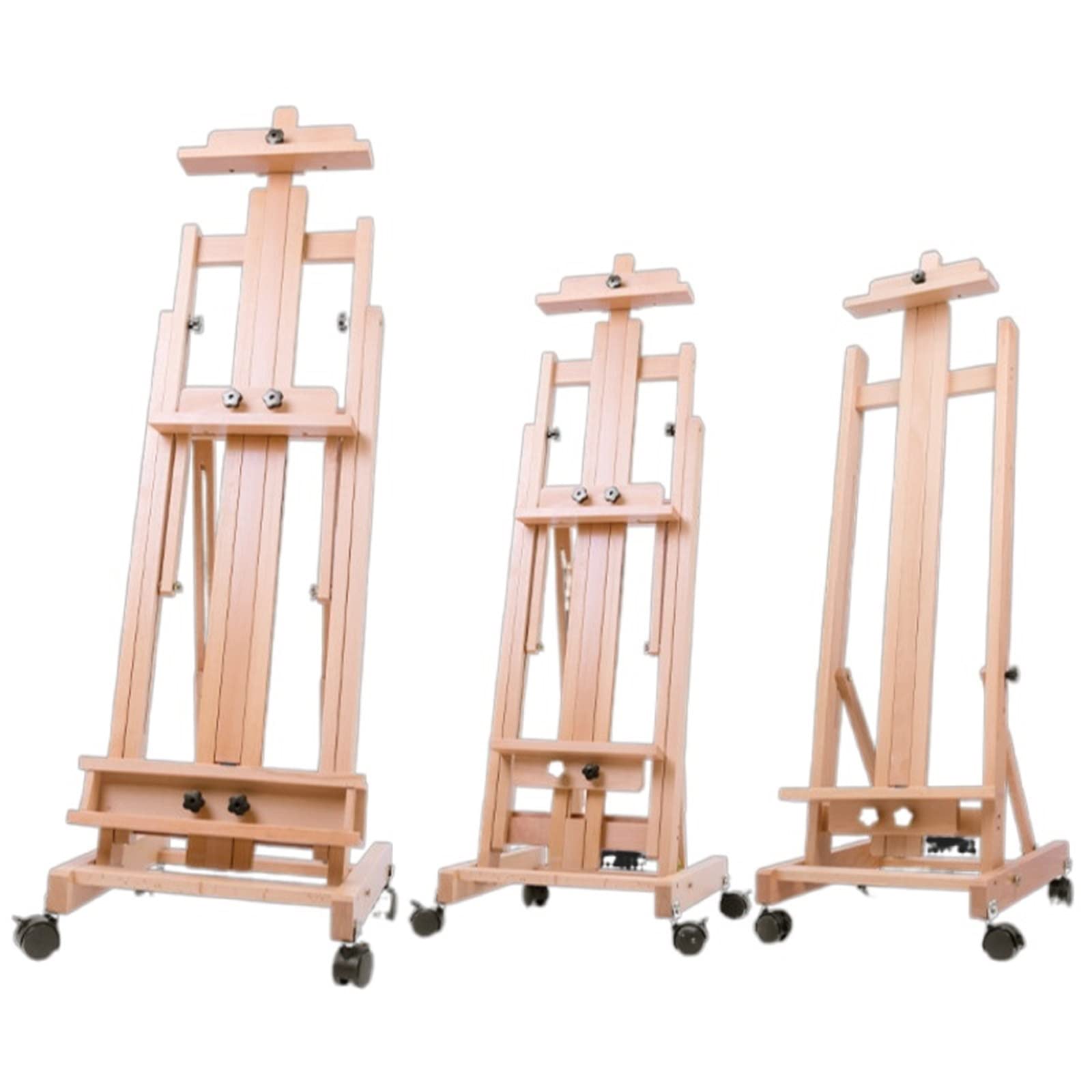 NZPOST Cavalletto Multifunzionale Pieghevole per Pittura a Olio, cavalletto in Legno per Pittura, Forniture artistiche, Forniture per Ufficio