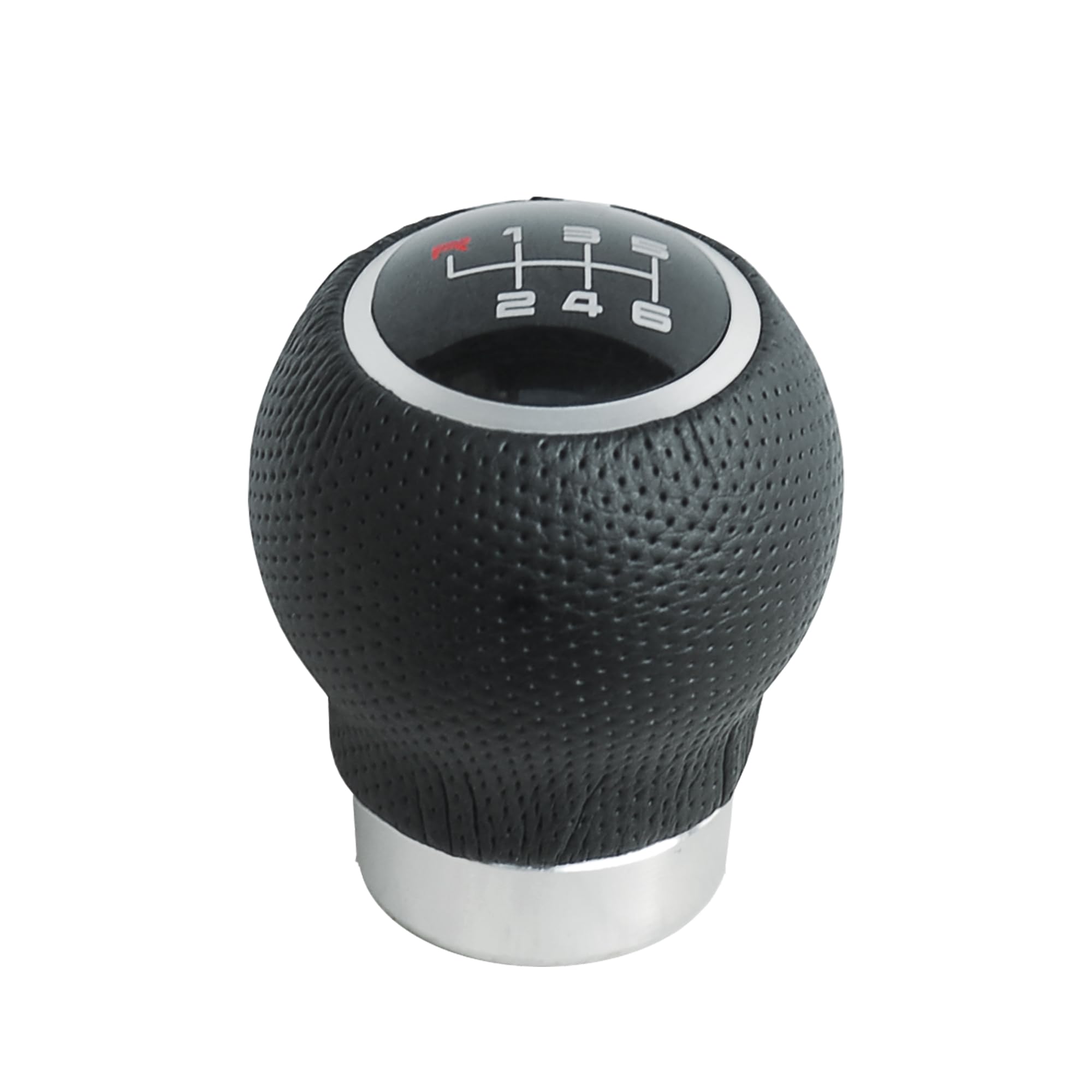 Simoni Racing REV Universal Leather and Aluminum Knob, Black