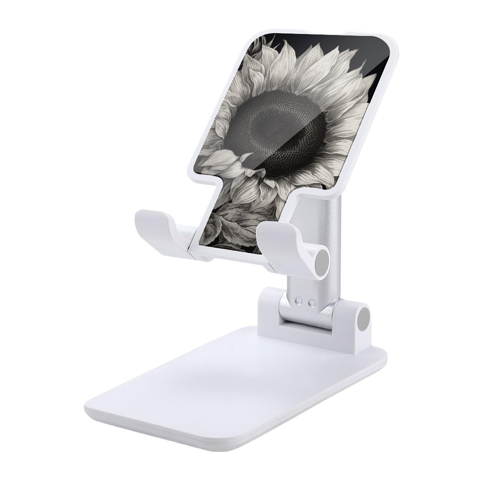 Support telephone bureau universel pliable reglable noir et gris - 7