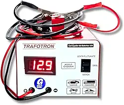 Carregador de Bateria Automotivo 12v 20ah Carro Moto Caminhao Onibus Flutuante Com Voltimetro Digital CV20