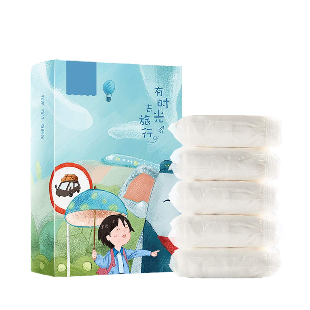 Einweg-Unterwäsche-Set, dreieckig, Baumwolle, Slip, Einwegunterwäsche, für Kinder, Größe XS, 5 Stück