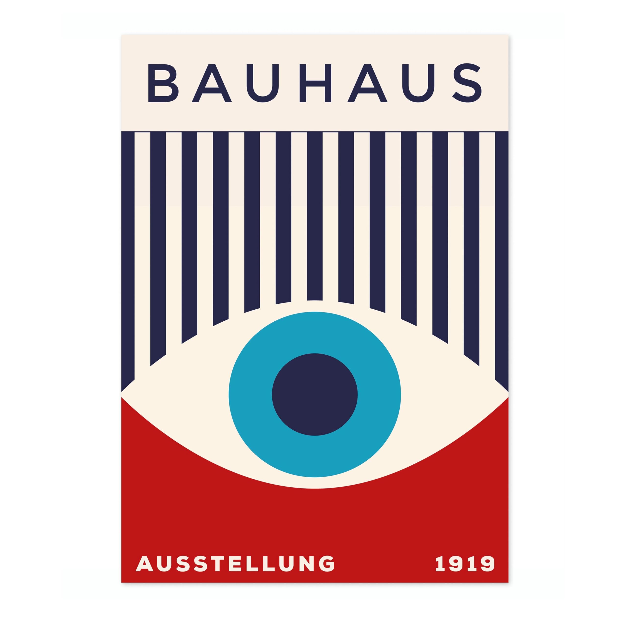 Big Brother Bauhaus Poster Mid Century Modern Wall Decor Print, Abstract Geometric Wall Art Boho Abstract Artwork Architecture, Archival Matte, A3 (Print Only) - 42x29.7cm โ image 1