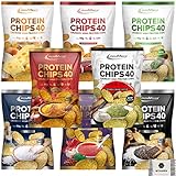 IronMaxx Protein Chips 40 - Kennenlernpaket - Mixbox - High Protein Low Carb - je 50g Tüte (9 Tüten)