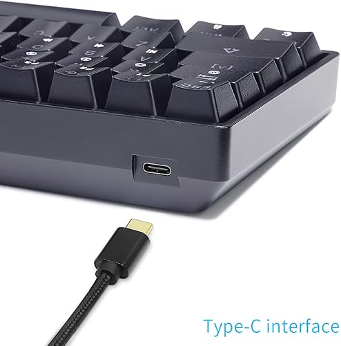 Miniatura 4 de SKYLOONG GK61 SK61 Teclado mecánico 60% 61 teclas portátiles pequeñas teclas completas Teclado programable para juegos Interruptor rojo, teclado