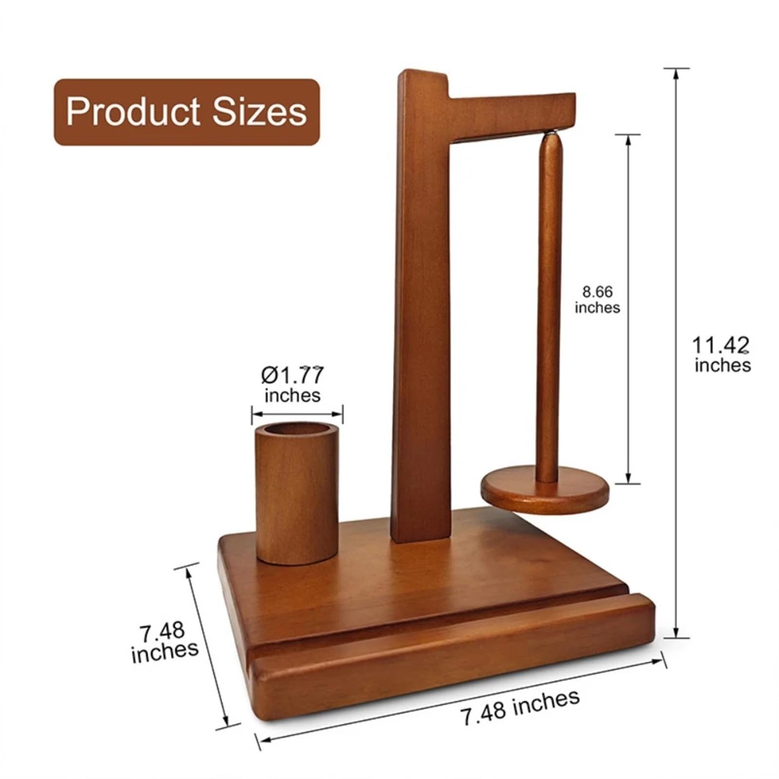 Spinner de rotación, soporte hilo madera con, herramientas giratorias for tejer, ganchillo, bobinadora para Hilo de Lana