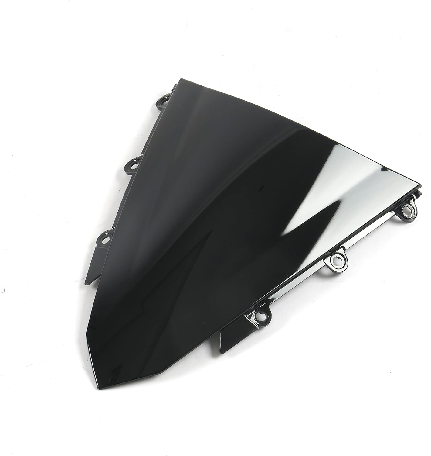 FLPRO Front Double Bubble Windshield Fit for Honda CBR500R 2016 2017 2018 16 17 18 ABS Plastic Windshield Windscreen (Black)