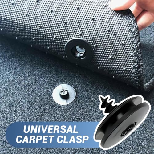 JEYORZY 10 Piezas Clips Alfombrillas Coche, Universales Clips de Soporte, Clip Alfombrillas Coche, Clips de Soporte para Alfombras, Clips de Alfombrilla Coche, Adecuado para Fijar alfombras de Coche - imagen 3