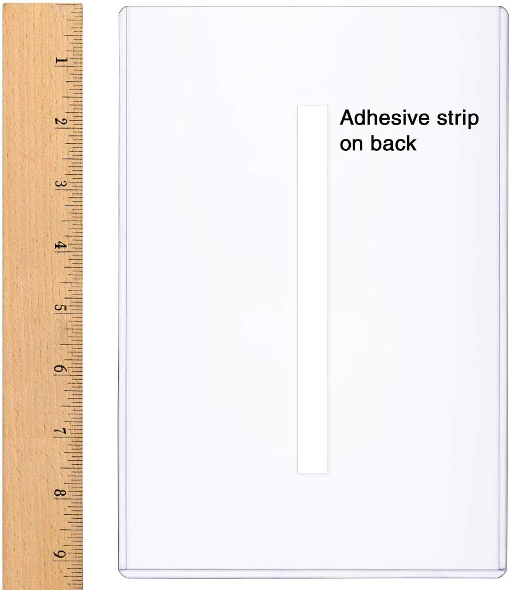StoreSMART - Rigid Toploaders with Peel & Stick Back (Remove & Reuse) - 6" x 9" - Photo Size - 300-Pack - HPP6X9PSR-300